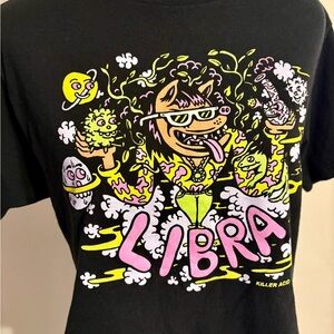Killer Acid Black Graphic Tee - Libra Design